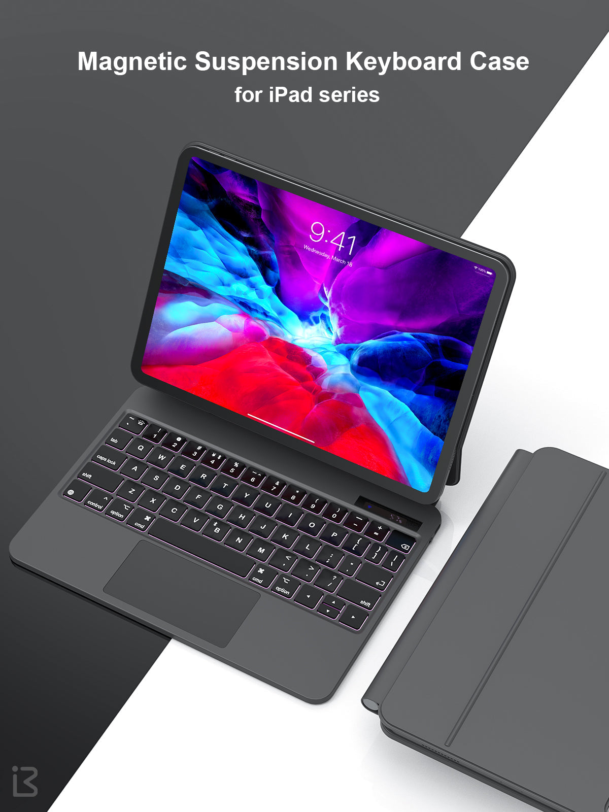 Apple Accessories-Benwis Apple iPad Pro 11" Magnetic Suspension Magic Keyboard Case
