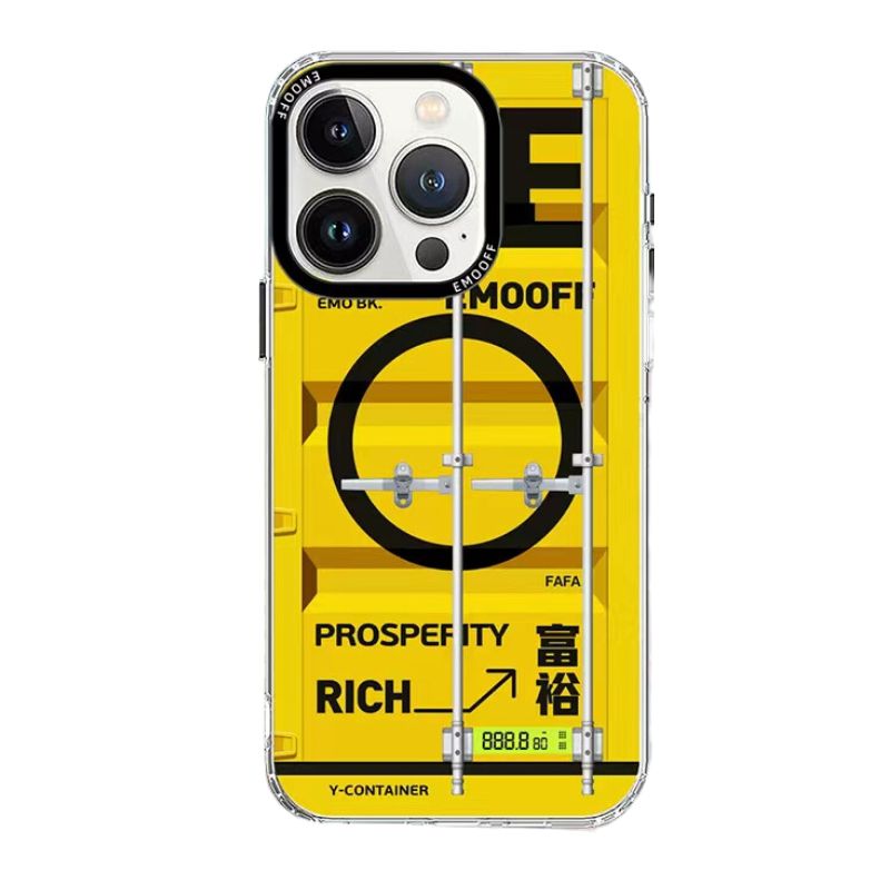 Apple Accessories-[Magsafe Compatible] Apple iPhone 15/Pro/Max Emo Off Container Series Creative Trend Case