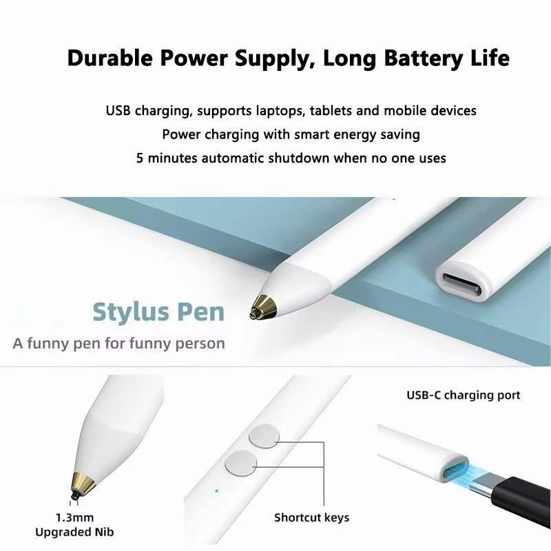 Apple Accessories-Bluetooth Universal Apple iPad iPhone Tablet Phone Compatible Stylus Active Touch Drawing Writing Pen