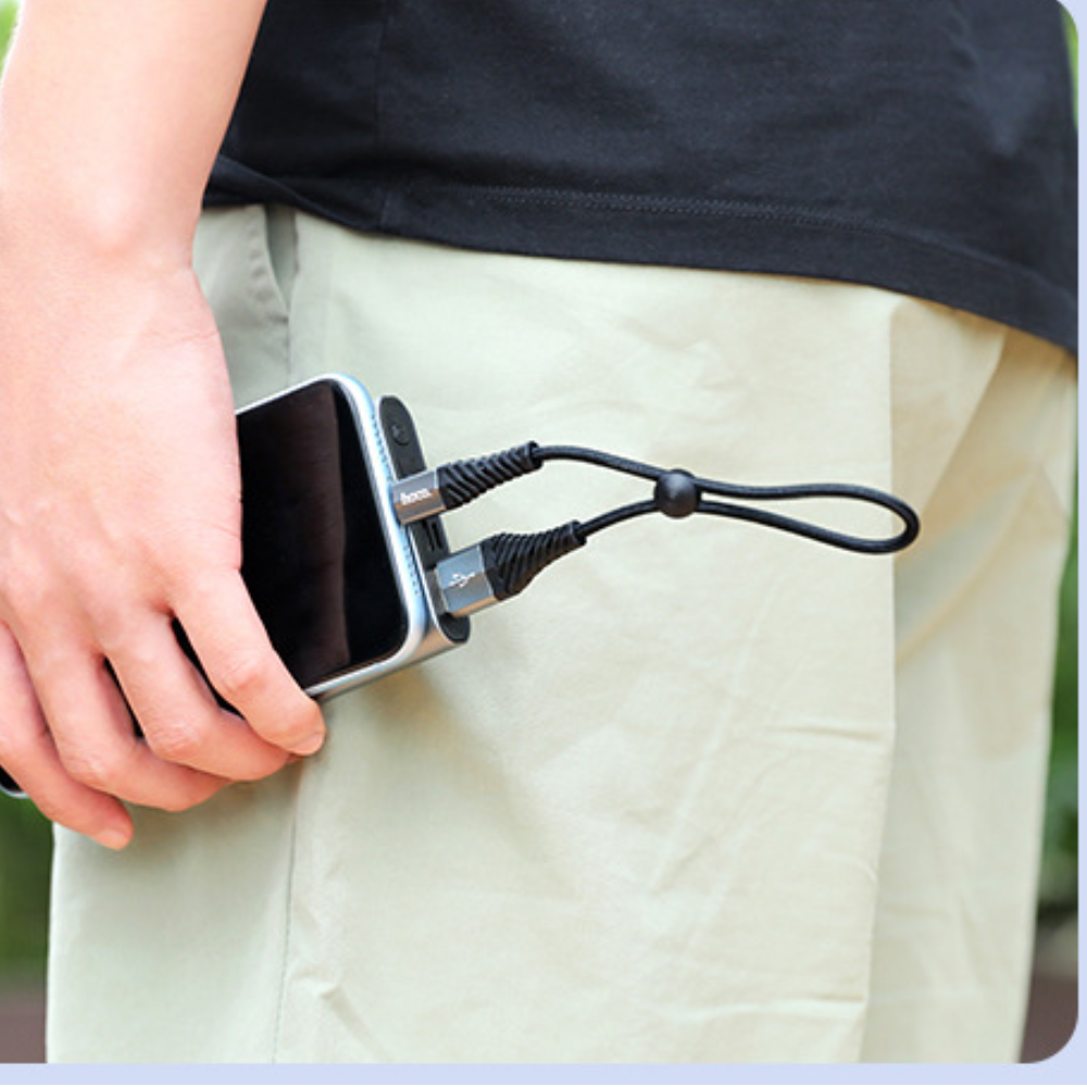 Apple Accessories-X3825CM ShortHeavy DutyUSB To Lightning HOCO Universal Traveling Fast Charging USB Cable For Apple Lightning Device