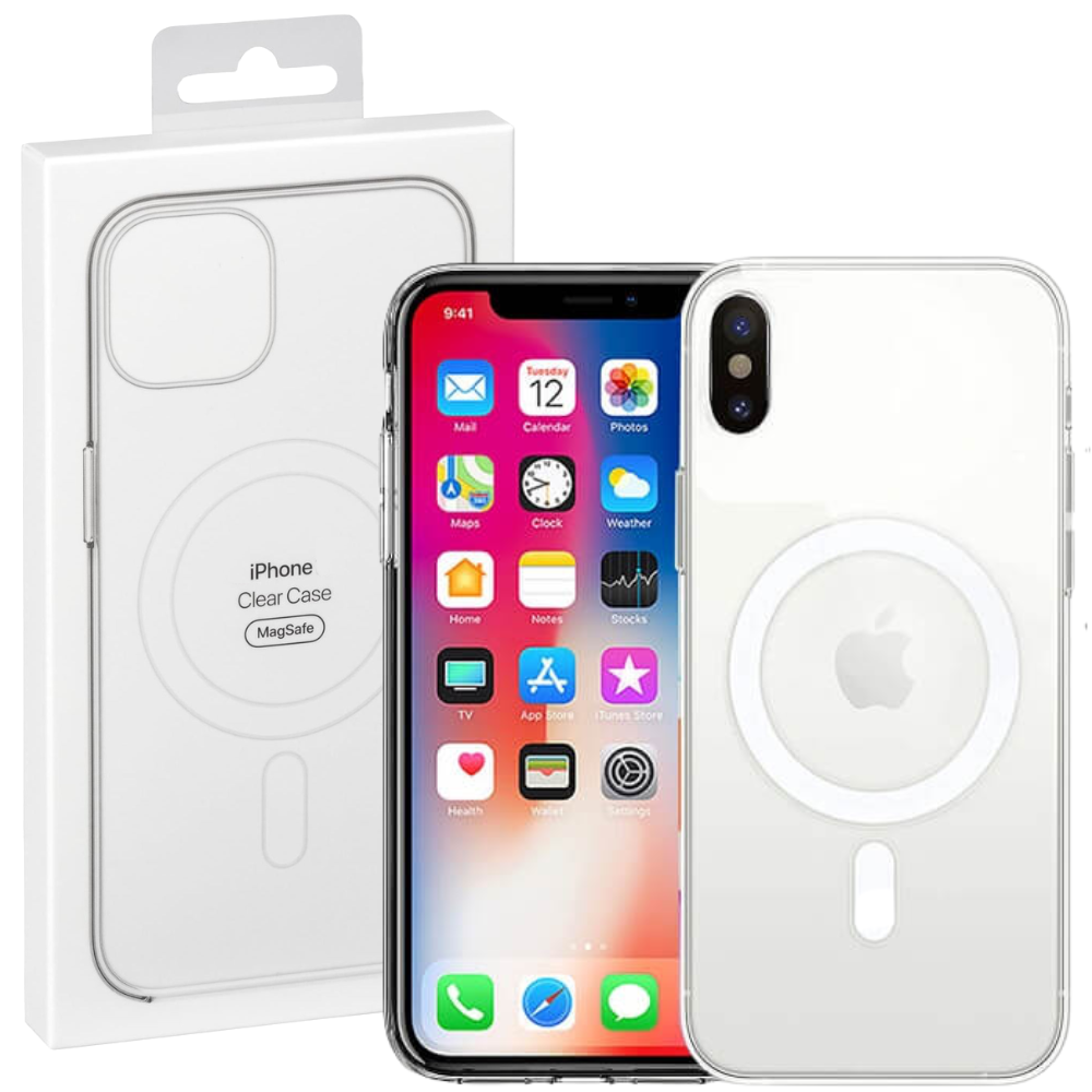 Apple Accessories-[MagSafe Compatible] Apple iPhone X/Xs/Xr/Xs Max Magnetic Transparent Clear Case Cover