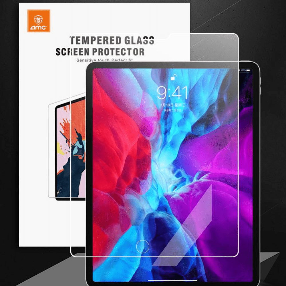 Apple Accessories-AMC Installation Kit Premium Quality AMC Apple iPad Curved Edge Standard 9H Tempered Glass Screen Protector