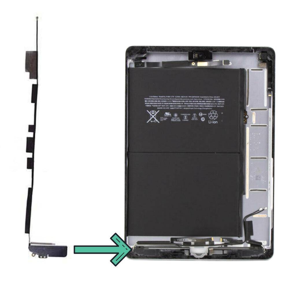 Apple Accessories-Apple Air 1/5th/6th/7th/8th/9th Wi-Fi Wifi Bluetooth Signal Antenna Flex (Left)