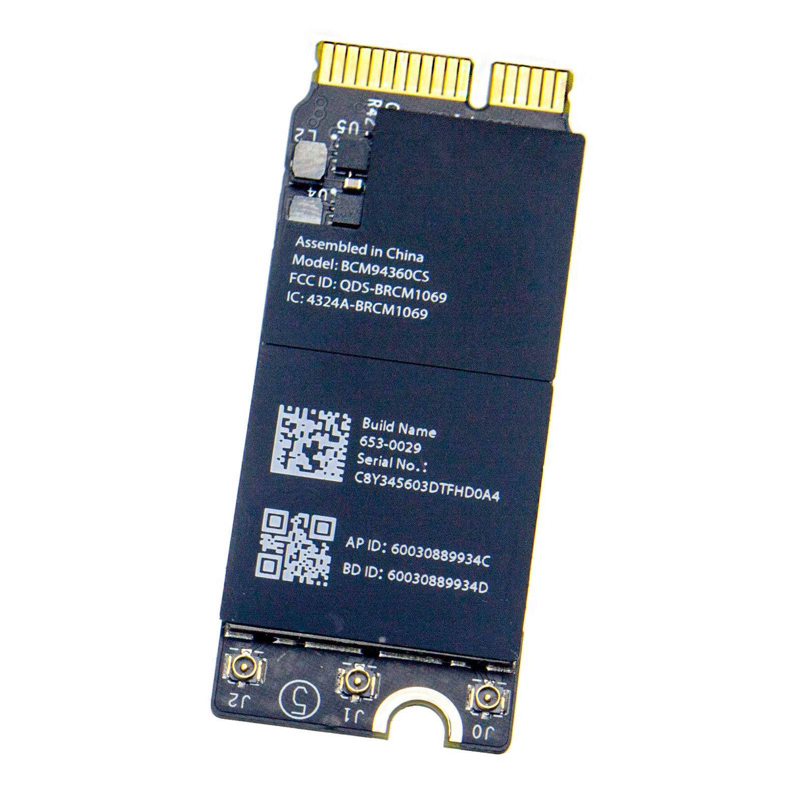 Apple Accessories-BCM94360CS Apple MacBook A1502 A1398 Wireless Wifi/Bluetooth Network Card (Late 2013/Mid 2014)