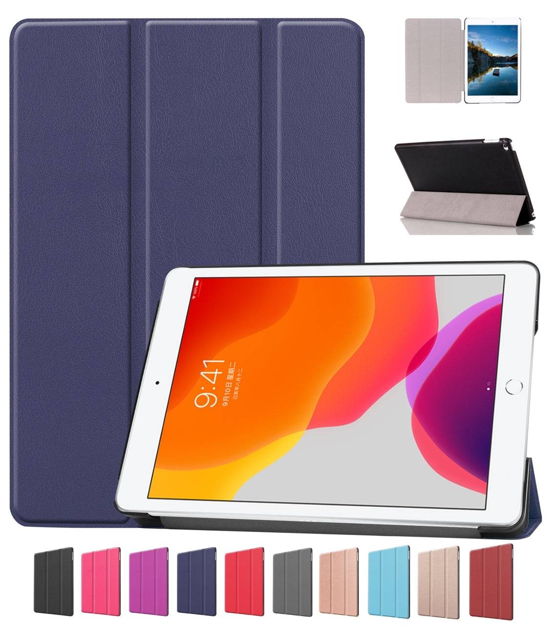 Apple Accessories-Clearance Apple iPad Pro 11" (2018) & Air 4/5 10.9" Smart Colorful Foldable Flip Case