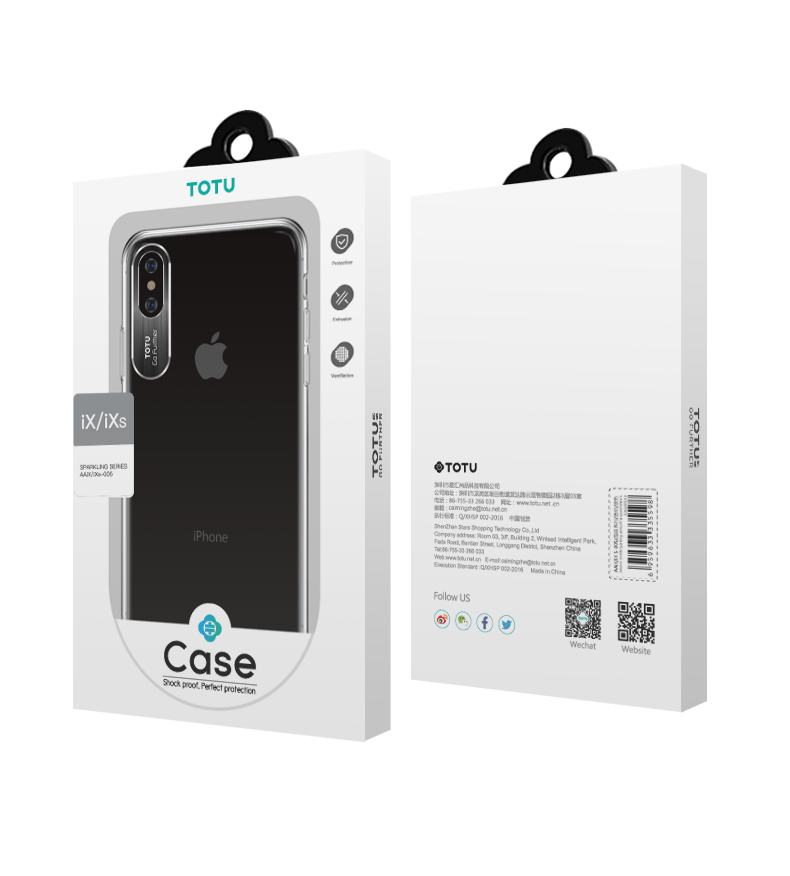 Apple Accessories-Clearance Apple iPhone X/XS TOTU DESIGN Sparkling Series Transparent PC Shell Casae