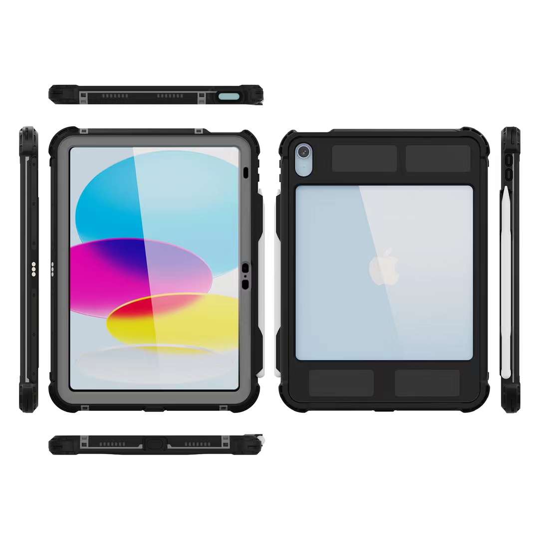 Apple Accessories-Apple iPad 10th 2022 10.9" Shellbox Waterproof Heavy Duty Lifeproof Style Case