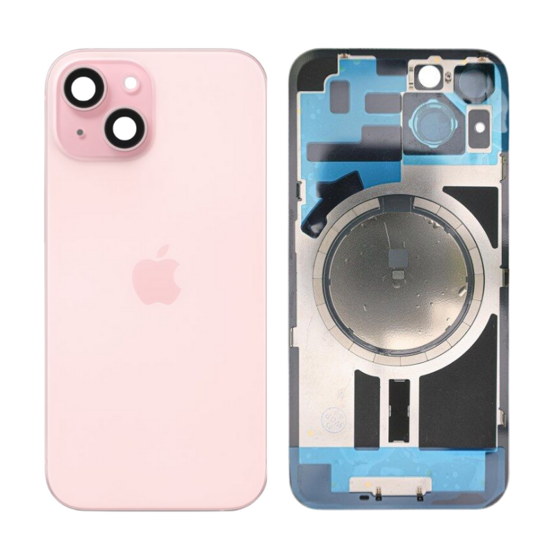 Apple Accessories-Assembly Apple iPhone 15 Plus - Back Rear Glass With Camera Lens & Magsafe Magnet Ring