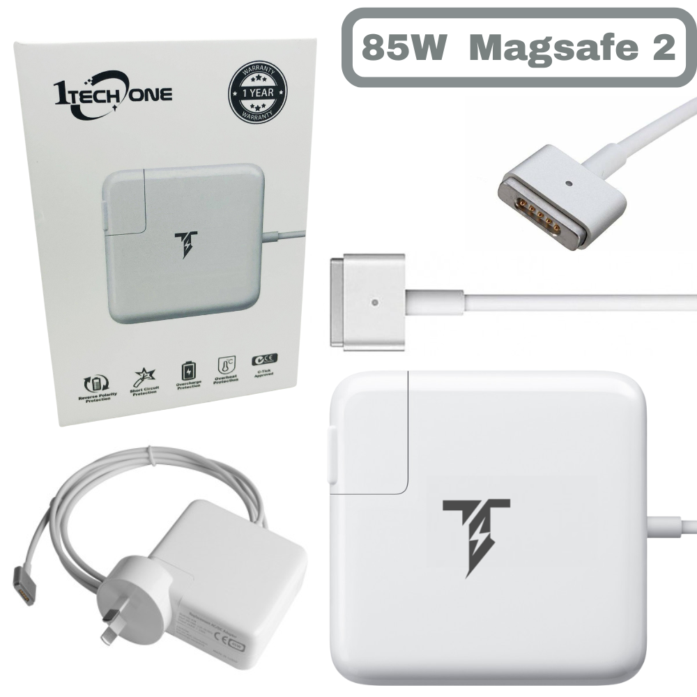 Apple Accessories-20V-4.25A/85WMagsafe 2 / "T" Tip Apple MacBook Pro 15" A1398 Wall Charger Power Adapter (20V-4.25A)